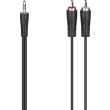 HAMA 200720 AUDIO CONNECTING CABLE 3.5 MM JACK PLUG - 2 RCA PLUGS  STEREO  1.5 M