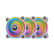 thermaltake riing quad 12 rgb radiator fan tt premium edition 3 fan pack white photo