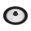 hama 111545 xavax universal lid with steam vent for pots and pans 24 26 28 cm glass photo