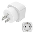 HAMA 223438 TRAVEL ADAPTER  EU-USA TYPE B, 3-PIN, FOR USA, CANADA, CARIBBEAN, JAPAN AND EAST ASIA