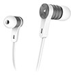 hama 184136 intense headphones in ear microphone flat ribbon cable white photo