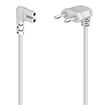 HAMA 221102 POWER CABLE, ANGLED BOTH SIDES, EURO PLUG, DOUBLE GROOVE/C7, 5 M, WHITE HAMA 221102 POWER CABLE, ANGLED BOTH SIDES, EURO PLUG, DOUBLE GROOVE/C7, 5 M, WHITE