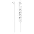 HAMA 223191 POWER STRIP 5-WAY W 17 W 2-WAY USB-C ADAPTER SWITCH 1.4 M WHITE