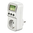 HAMA 223561 ENERGY COST METER WITH LCD DISPLAY, DIGITAL ELECTRICITY METER FOR SOCKETS