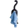 cloth cat towel holder black photo
