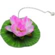 lotus leaf floating bath plug white photo