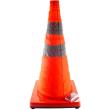 emergency traffic cone with flashing light photo emergency traffic cone with flashing light photo