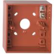 ge dmn787 surface mounting box with earth connector red photo