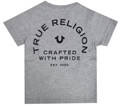 t shirt true religion branded logo tr136te39 gkri melanze 104ek 3 4 eton extra photo 1