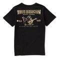 t shirt true religion gold branded logo tr146te179 mayro extra photo 1