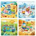 pazl mideer 4 in 1 puzzle seasons 84 tmx md3016 extra photo 1