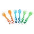 set 6 koytalia piroynia munchkin 6 multi coloured forks and spoons 12minon polyxromo extra photo 1