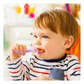 set 2 koytalakia silikonis munchkin 2pk gentle silicone spoons purple pink extra photo 2