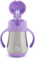 pagoyraki thermos anoxeidoto munchkin cool cat stainless straw cup 237ml purple extra photo 1