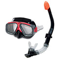 set maska anapneystira intex surf rider prasino extra photo 1
