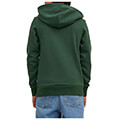 hoodie jack jones 12212287 jjelogo skoyro prasino extra photo 1