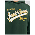 hoodie jack jones 12212287 jjelogo skoyro prasino extra photo 3