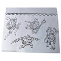 mplok zografikis 23x33 me sticker ninja turtles 2023 extra photo 3