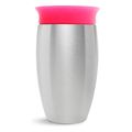 ekpaideytiko potiri munchkin miracle 360 stainless steel cup 296 ml roz extra photo 1