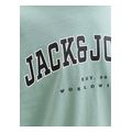 t shirt jack jones jjecaleb varsity 12258924 anoixto prasino extra photo 3
