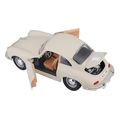 porsche 356b coupe 1961 bburago metalliko antigrafo 1 24 krem extra photo 1