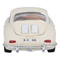 porsche 356b coupe 1961 bburago metalliko antigrafo 1 24 krem extra photo 2