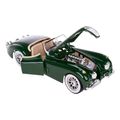 jaguar xk 120 roadster 1951 bburago metalliko antigrafo 1 24 prasino extra photo 1