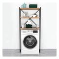 epiplo plyntirioy mindy megapap metalliko melaminis xroma mayro pine oak 66 x 34 x 160 cm extra photo 2