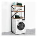 epiplo plyntirioy mindy megapap metalliko melaminis xroma mayro pine oak 66 x 34 x 160 cm extra photo 3