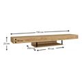 epiplo tileorasis epitoixio albares megapap me led xroma sapphire oak 150 x 296 x 22 cm extra photo 1
