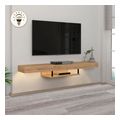 epiplo tileorasis epitoixio albares megapap me led xroma sapphire oak 150 x 296 x 22 cm extra photo 3