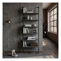 bibliothiki toixoy megapap madison mayro anthraki 60 x 20 x 183 cm extra photo 3