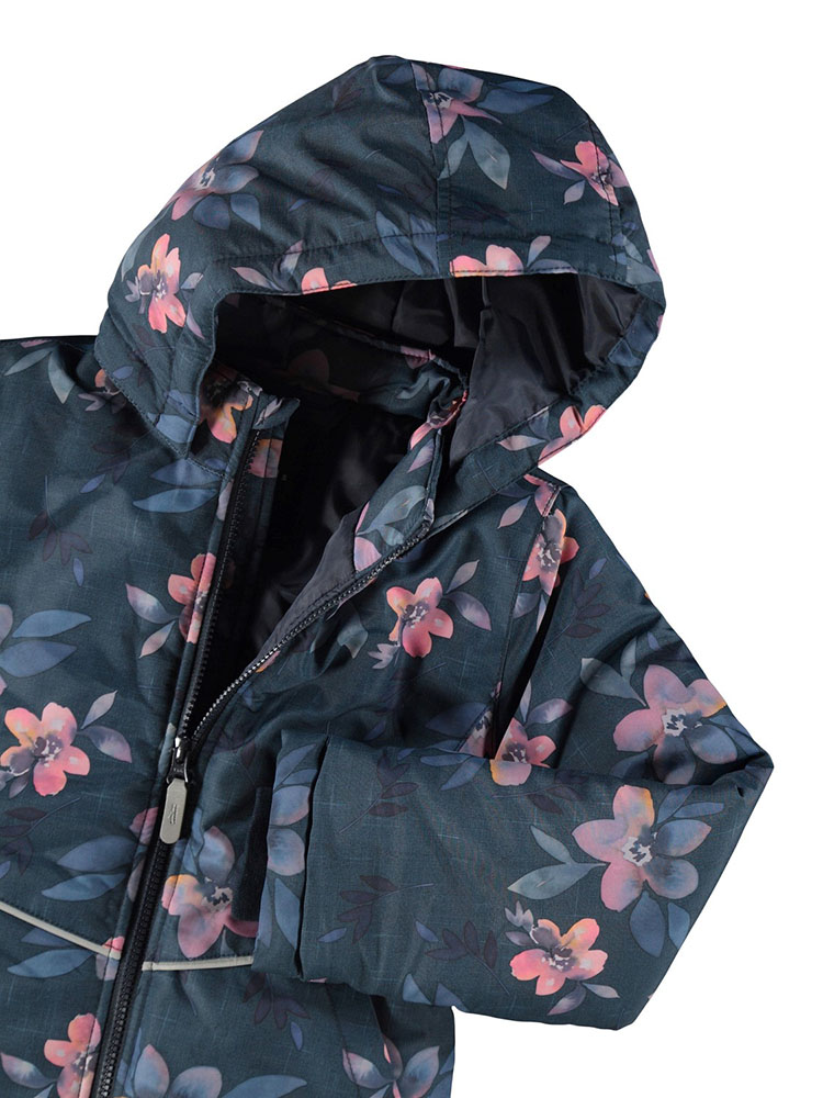 NAME IT Giacca Corta Leggera Per Bambine E Ragazze – Colore Lilla, Modello AOP, Lunghezza 128 Cm, Ideale Per Mezza Stagione