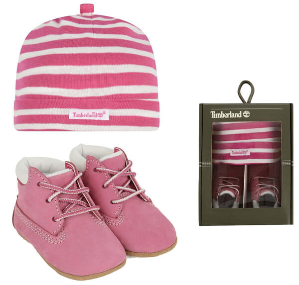 timberland crib bootie with hat