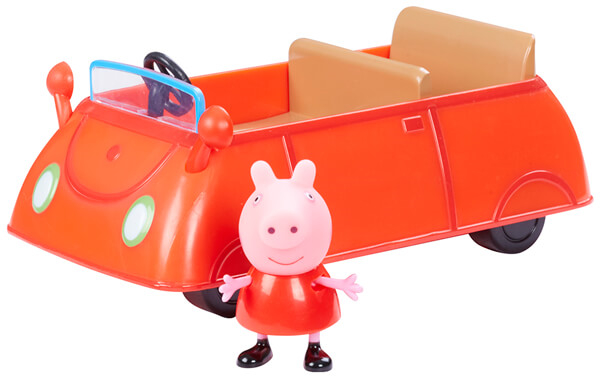 Peppa Pig auto familiare rossa con suoni e personaggi