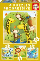 pazl educa zoa 4 se 1 wild animals 12 16 20 25tmx 17147 photo