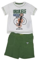 set t shirt sortsaki guess kids i82g22 i3z00 twht leyko prasino photo