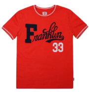t shirt franklin marshall fms0069 10044 kokkino 104ek 3 4 eton photo