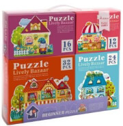 pazl mideer 4 in 1 puzzle fairy town 84 tmx md3017 photo