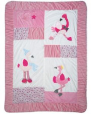 set koyberli maxilarothiki loytrino dream line embroidery das home 6464 roz animals 110x150cm photo