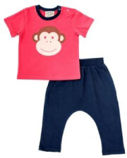 set keen organic wwf baby set monkey kokkino mple photo