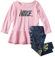 brefiko set nike swoosh df tunic leggin anoixto roz mple photo