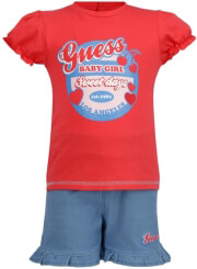 set t shirt sortsaki guess kids a92g07 k82j0 korali anoixto mple 96ek 18 24minon photo