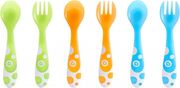set 6 koytalia piroynia munchkin 6 multi coloured forks and spoons 12minon polyxromo photo