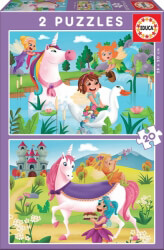 pazl educa unicorns and fairies 2x20tmx p018064 photo