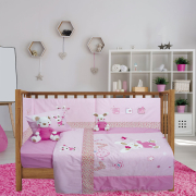 set koyberli maxilarothiki loytrino baby dream line embroidery das home 6336 roz koynelaki 110x150c photo