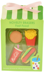 set 4 gomes novelty erasers fast food 4 tmx photo