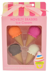 set 4 gomes novelty erasers ice cream 4 tmx photo