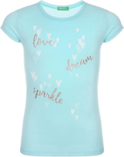 t shirt benetton funzione girl love dream sparkle galazio photo
