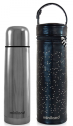 deluxe thermos 500 ml silver